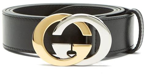 gucci belt with two-tone interlocking g buckle black|gucci double g belt 3cm.